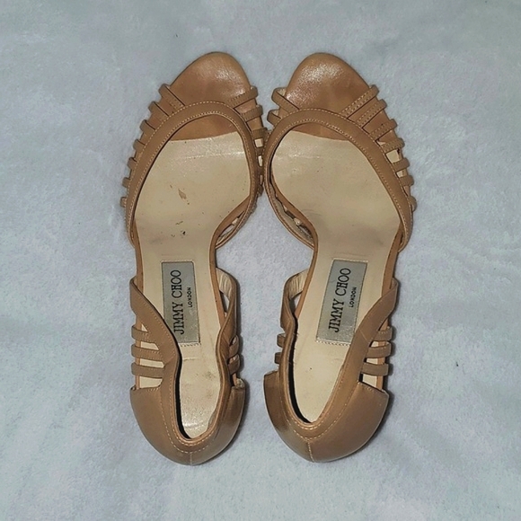 Jimmy Choo Peep Toe Sandals Size 39 - Picture 2 of 14